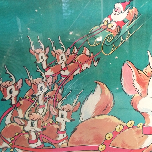 Rudolph the Red Nosed Reindeer Christmas Album + Cover Original Graphics Framed - Picture 4 of 7